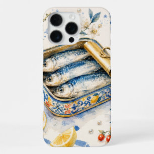 Siciliaans Sardine-waterverf Kunst iPhone 16 Pro Max Hoesje