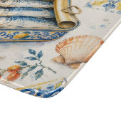 Siciliaans Sardine-waterverf Kunst Snijplank (Hoek)