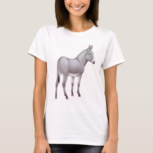 Siciliaans Shirt voor dames en heren, Donkey (Voorkant)