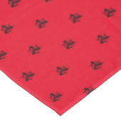 Siciliaans Trinacria Black Tablecloth Tafelkleed (Gekanteld)