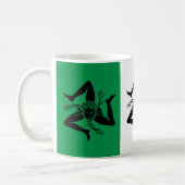 Siciliaans Trinacria over de Italiaanse vlag Koffiemok (Links)