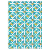 Siciliaans, zomer, citroen, mozaïek, blauw, tafelkleed (Voorkant)