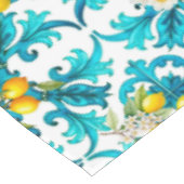 Siciliaans, zomer, citroen, mozaïek, blauw, tafelkleed (Gekanteld)