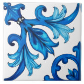 Siciliaans, zomer, citroen, mozaïek, blauw, tegeltje (Voorkant)