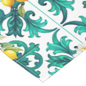 Siciliaans, zomer, citroen, mozaïek, groen, medium tafelloper (Hoek)