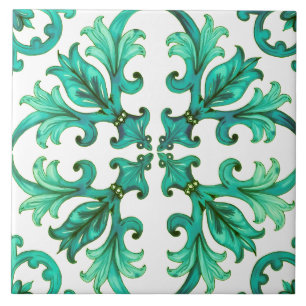 Siciliaans, zomer, citroen, mozaïek, groen, tegeltje