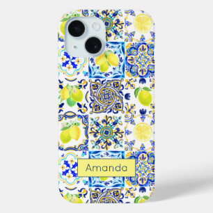 Siciliaanse Amalfi Mediterrane majolica iPhone 15 Case