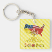Siciliaanse Amerikaanse rots, Sicilië Sleutelhanger (Voorkant)