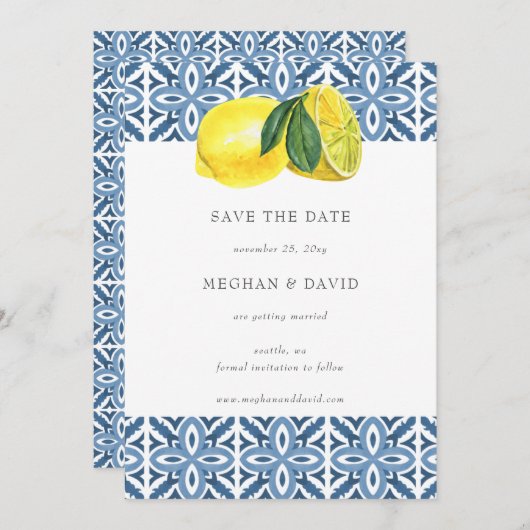 Siciliaanse blauwleeuwen in de Middellandse Zee sp Aankondiging (Voorkant / Achterkant)