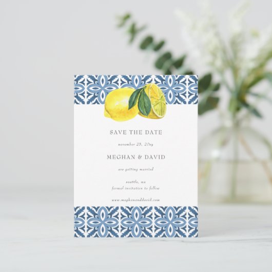 Siciliaanse blauwleeuwen in de Middellandse Zee sp Aankondigingskaart (Staand voorkant)