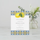 Siciliaanse blauwleeuwen in de Middellandse Zee sp Folie Uitnodiging Briefkaart (Staand Voorkant)