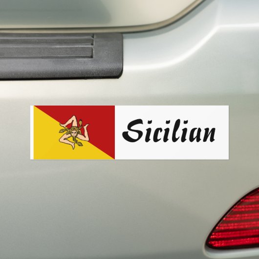 Siciliaanse Bumpersticker (Op auto)
