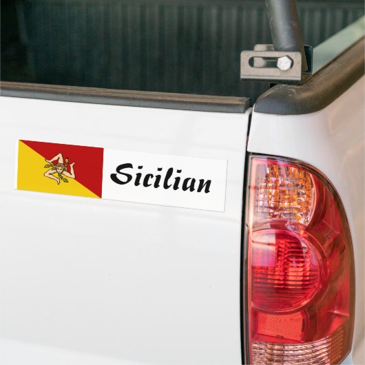 Siciliaanse Bumpersticker (Op Truck)