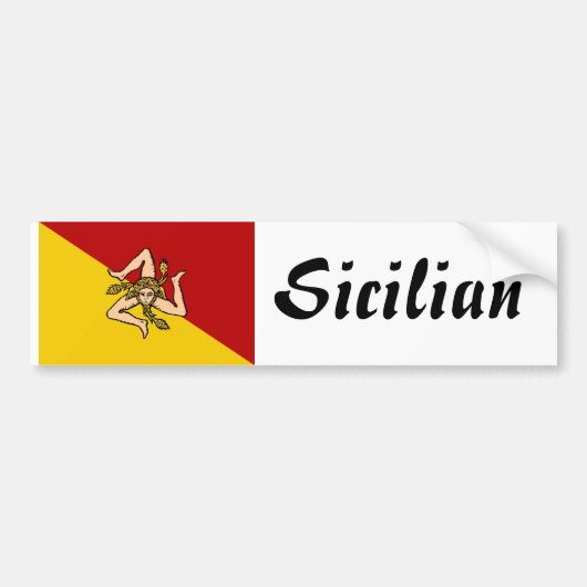 Siciliaanse Bumpersticker (Voorkant)