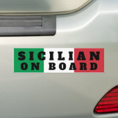 Siciliaanse bumpersticker voor op de auto (Op auto)
