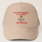 Siciliaanse Chefs Trucker Pet (Voorkant)
