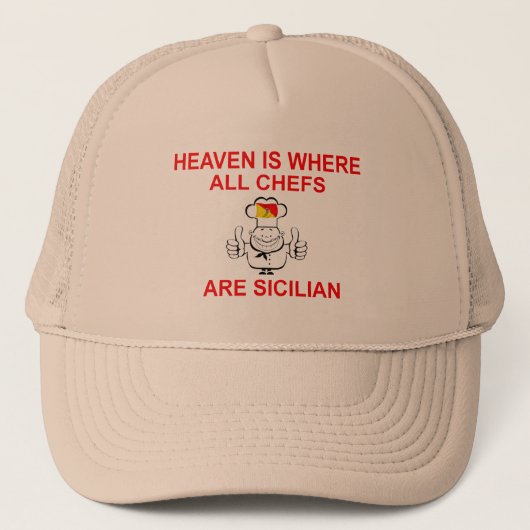 Siciliaanse Chefs Trucker Pet (Voorkant)