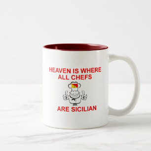 Siciliaanse Chefs Tweekleurige Koffiemok