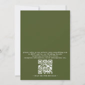 Siciliaanse citroenboom rustieke elegante QR-code  Kaart (Achterkant)