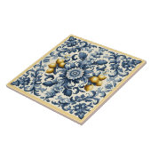 Siciliaanse citroenen tegeltje (Zijkant)