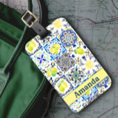 Siciliaanse citrus Mediterrane majolica Bagagelabel