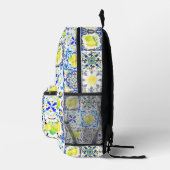 Siciliaanse citrus Mediterrane majolica Bedrukte Rugzak (Rechts)
