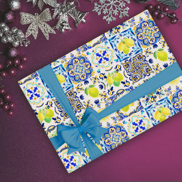 Siciliaanse citrus Mediterrane majolica Cadeaupapier