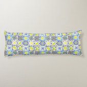 Siciliaanse citrus Mediterrane majolica Lichaamskussen (Achterkant)