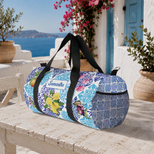 Siciliaanse citrusbloem Mediterrane azulejo tegels Plunjezak
