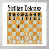 Siciliaanse defensie poster (Voorkant)
