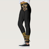 Siciliaanse Golden Medusa Athletische Leggings (Links)