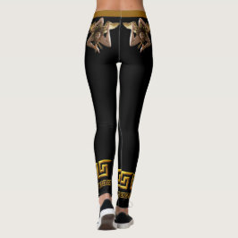 Siciliaanse Gouden Medusa Sportlegging Leggings