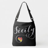 Siciliaanse hartvlag, Sicilië Crossbody Tas (Voorkant)