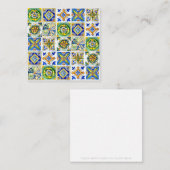 Siciliaanse keramische tegel - Platte briefkaart (Voorkant / Achterkant)