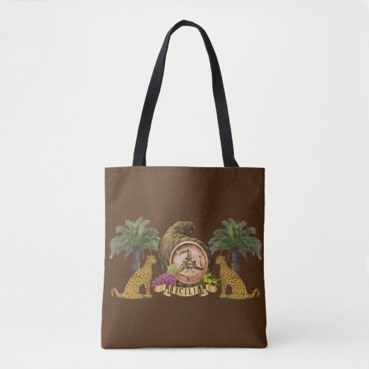 Siciliaanse kunst tote bag (Voorkant)