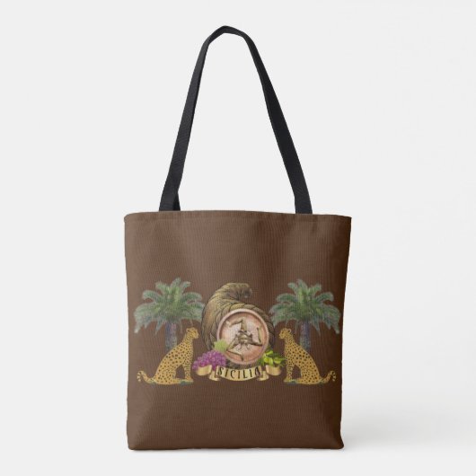 Siciliaanse kunst tote bag (Achterkant)