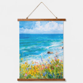 Siciliaanse kust hangend wandkleed