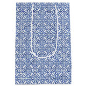 Siciliaanse Lemons Blue Tiles Wedding Favor Medium Cadeauzakje (Achterkant)