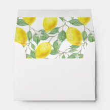 Siciliaanse liefde - Gedrukte Lemon Envelopes