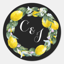 Siciliaanse liefde - Inital Sticker Envelope Seals