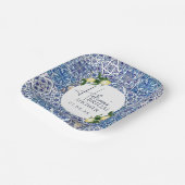 Siciliaanse Majolica Paper Bord – Lemon Theme (Gebogen)