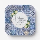 Siciliaanse Majolica Paper Bord – Lemon Theme (Voorkant)