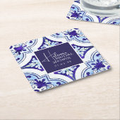 Siciliaanse Majolica Square Onderzetter – Lemon Th (Schuin)