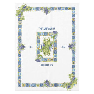 Siciliaanse majolica Tiles Fancy druiven Tafelkleed