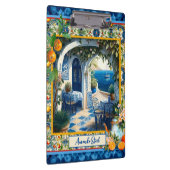 Siciliaanse mediterrane citrusblauwe tegels klembord (Rechts)