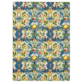 Siciliaanse mediterrane citrusblauwe tegels klembord (Achterkant)