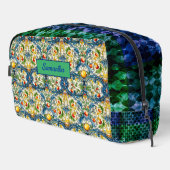 Siciliaanse mediterrane citrusblauwe tegels toilettasje (Rechterhoek)