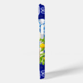 Siciliaanse mediterrane majolica citrusblauwe tege Case-Mate iPhone case (Achterkant / Links)