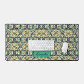 Siciliaanse mediterrane sinaasappels majolica bureaumat (Keyboard & Muis)