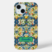 Siciliaanse mediterrane sinaasappels majolica Case-Mate iPhone case (Achterkant)